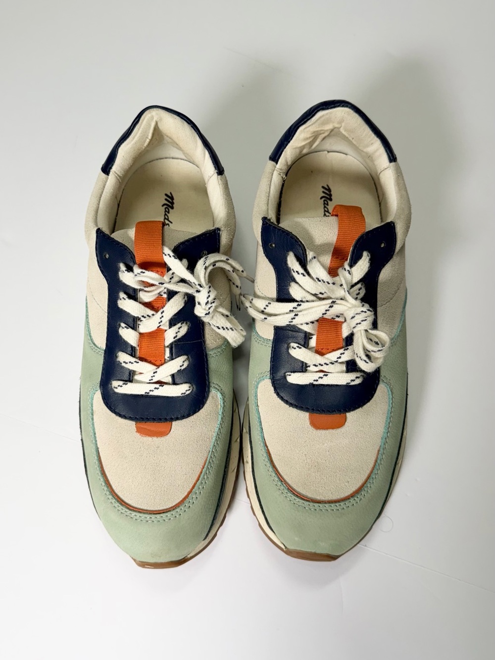 Madewell MWL Kickoff Trainer Sneakers Olive Grove Multi Leopard